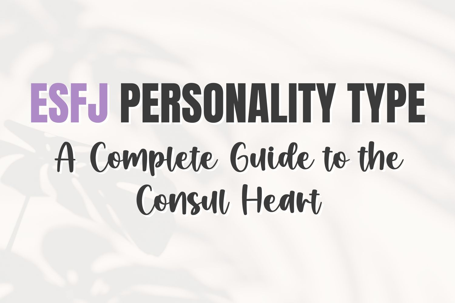 ESFJ personality type